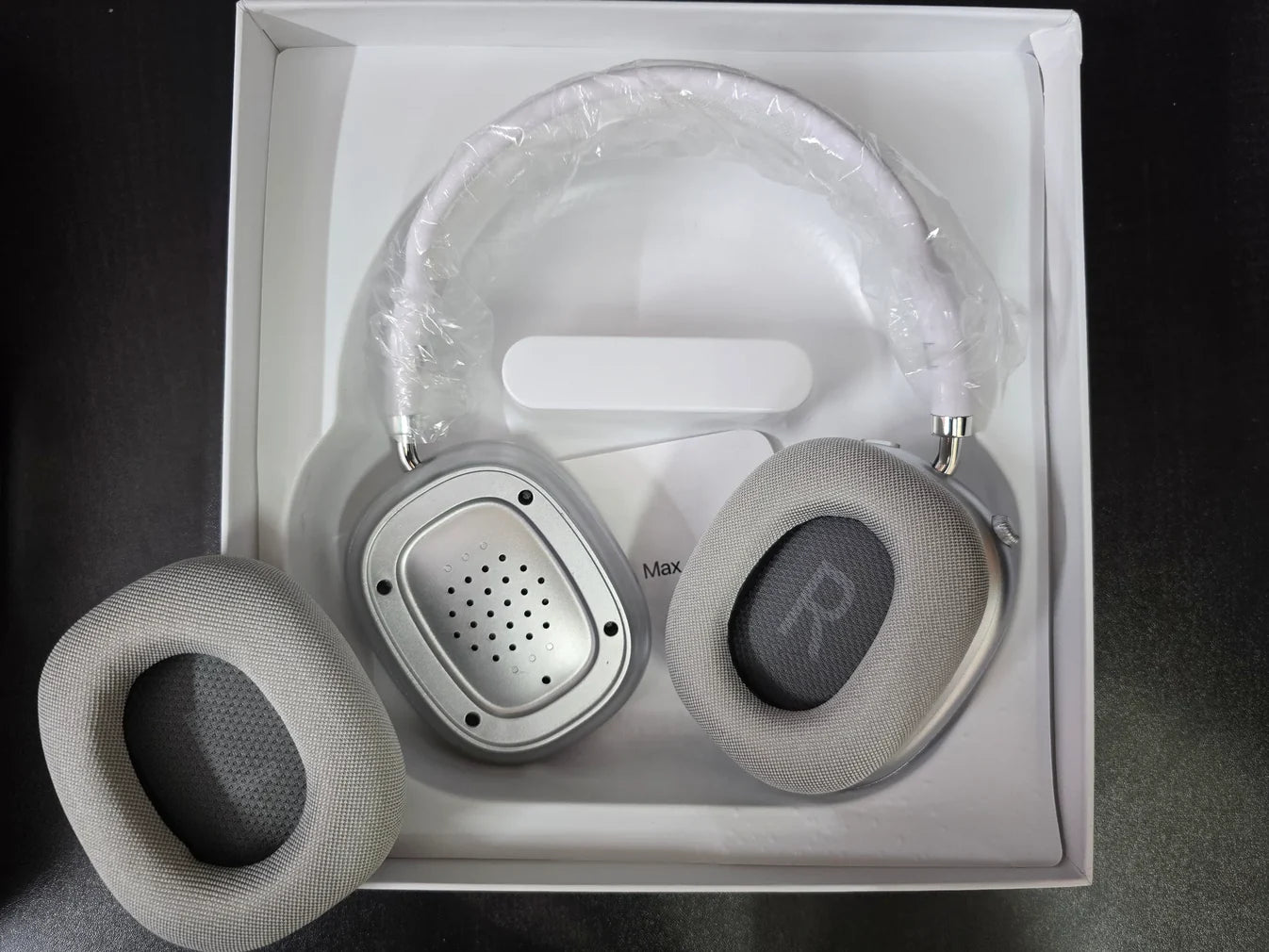 Apple Airpods Max  Generation 2 | Magnetic Earmuffs | With Logo, Pop Up & Free Leather Case ( Works with Android & iOS both)