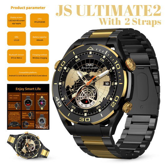 Js Ultimate 2 1.53 Inch Bt Call Smart Watch