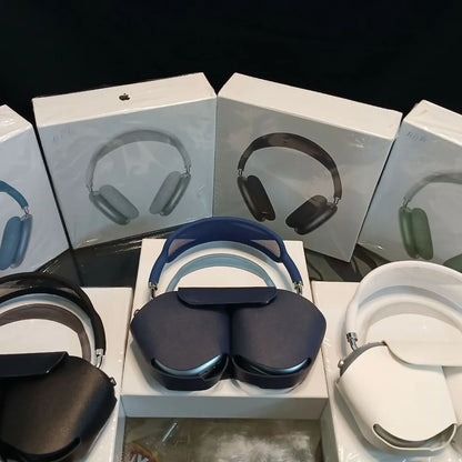 Apple Airpods Max  Generation 2 | Magnetic Earmuffs | With Logo, Pop Up & Free Leather Case ( Works with Android & iOS both)