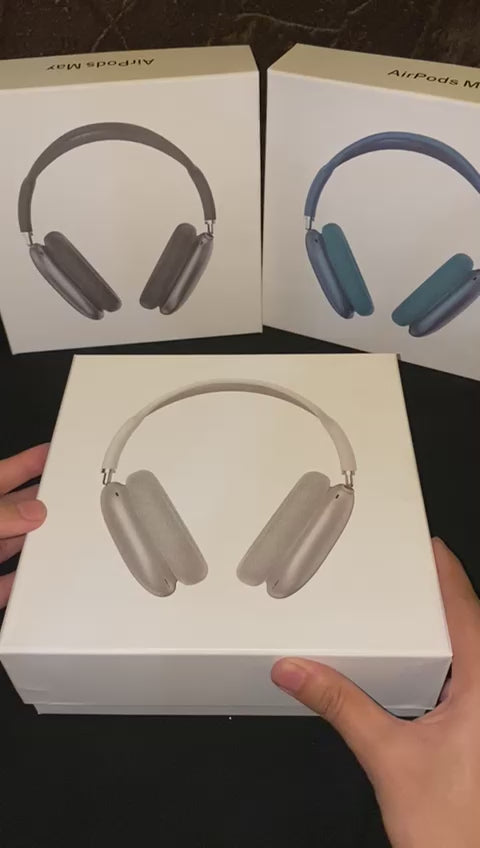 APPLE AIRPODS MAX WIRELESS ANC HEADPHONE WITH POUCH ,POPUP, LOGO ( Works with Android & iOS both)